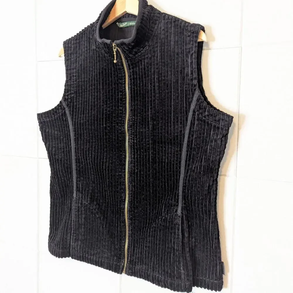 NWT Woolrich Kinsdale 100% cotton corduroy zip front vest